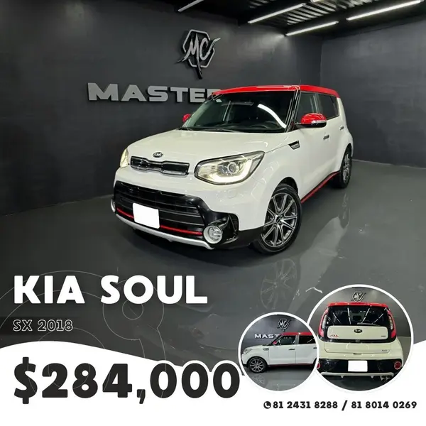 Foto Kia Soul SX Aut usado (2018) color Blanco precio $284,000
