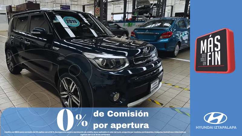 Foto Kia Soul EX Pack Aut usado (2019) color Azul financiado en mensualidades(enganche $110,728 mensualidades desde $4,659)