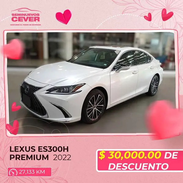 Foto Lexus ES Hybrid 300 HV usado (2022) color Blanco financiado en mensualidades(enganche $277,088 mensualidades desde $12,586)