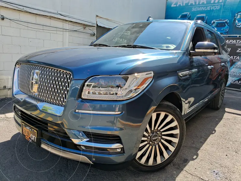 Foto Lincoln Navigator Reserve Larga usado (2019) color Azul financiado en mensualidades(enganche $272,228 mensualidades desde $20,817)