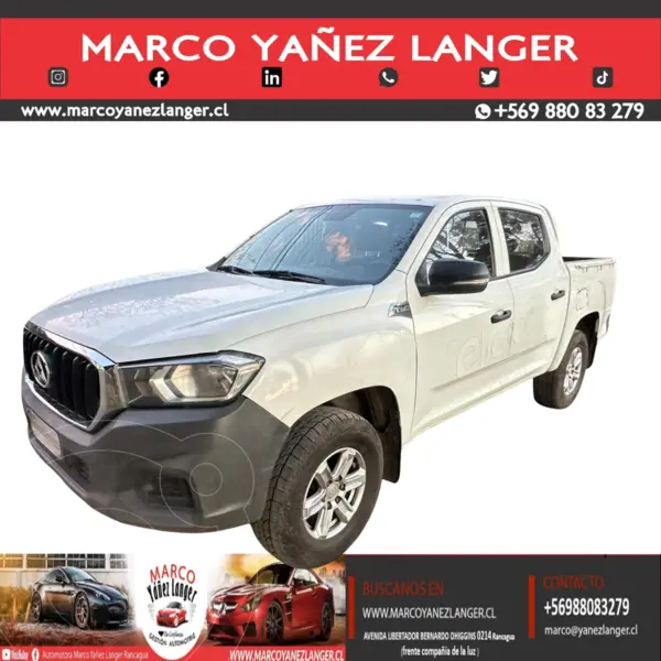 Foto Maxus T60 2.8L DX 4x2 usado (2020) color Blanco precio $11.590.000