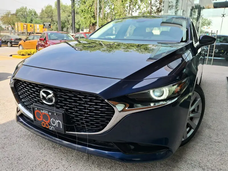 Foto Mazda 3 Sedan i Grand Touring Aut usado (2021) color Azul Marino financiado en mensualidades(enganche $92,378 mensualidades desde $7,064)