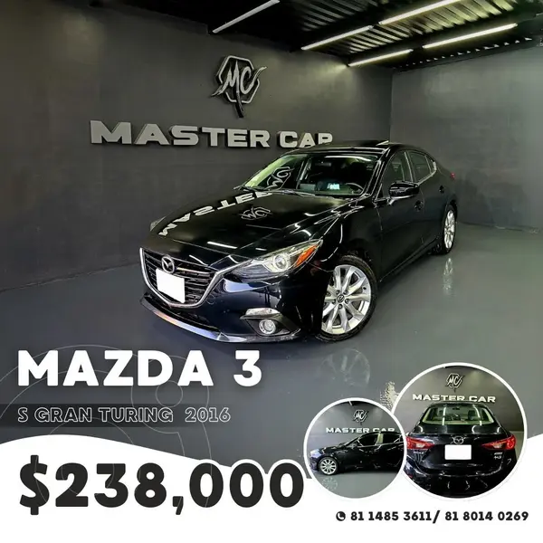 Foto Mazda 3 Sedan s Grand Touring Aut usado (2016) color Negro precio $229,000