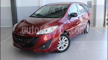 Mazda 5 5p HB Sport aut usado (2013) color Rojo precio $150,000
