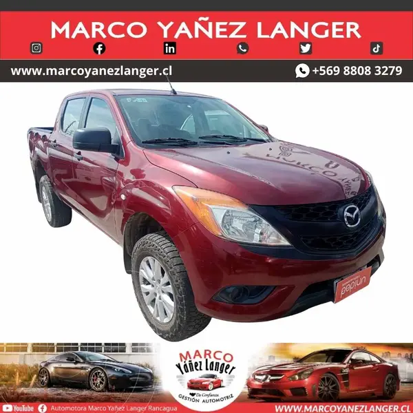Foto Mazda BT-50 2.2 DX 4x2 usado (2013) color Rojo precio $10.990.000