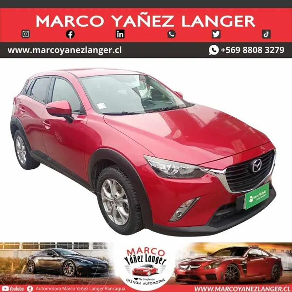 Foto Mazda CX-3 2.0L R 2WD usado (2017) color Rojo precio $11.990.000