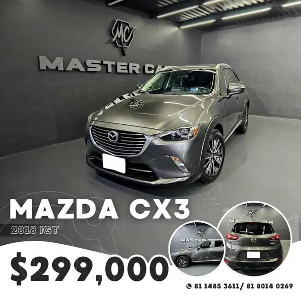 Foto Mazda CX-3 i Grand Touring usado (2018) color Gris Oscuro precio $299,000