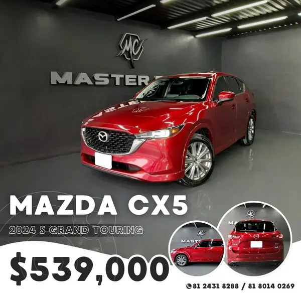 Foto Mazda CX-5 s Grand Touring usado (2024) color Rojo precio $539,000