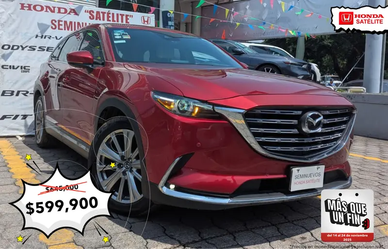 Foto Mazda CX-9 Signature usado (2022) color Rojo precio $645,000