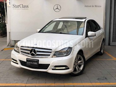 foto Mercedes Clase C 4p C 200 Exclusive Plus L4/1.8/T Aut usado (2014) color Blanco precio $265,000