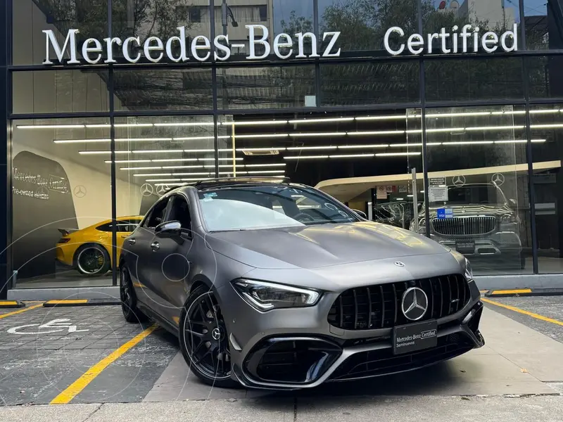 Foto Mercedes Clase CLA  AMG 45 S 4MATIC usado (2022) color Gris financiado en mensualidades(enganche $497,420 mensualidades desde $21,369)