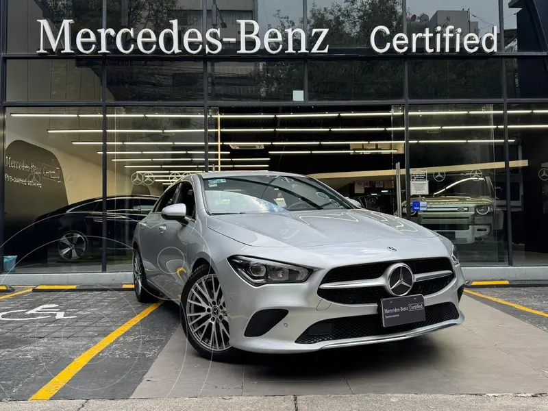 Foto Mercedes Clase CLA 200 Progressive Line usado (2022) color plateado financiado en mensualidades(enganche $259,160 mensualidades desde $11,134)