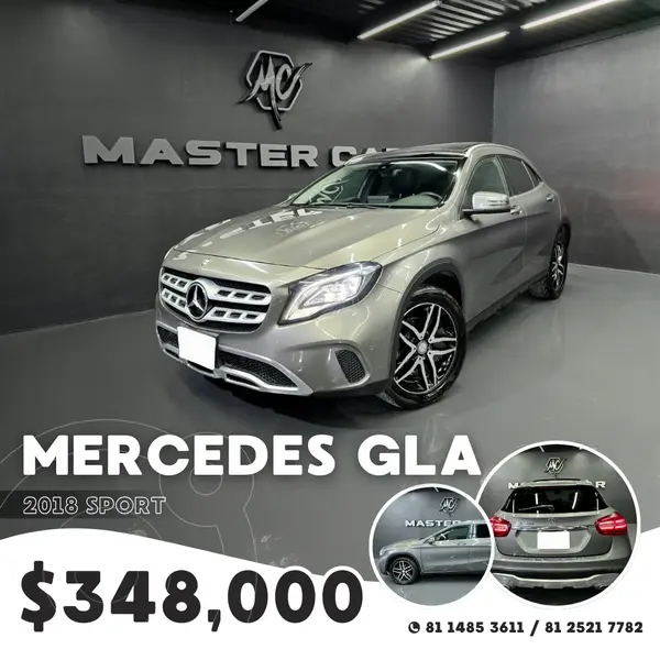 Foto Mercedes Clase GLA 200 CGI Sport Aut usado (2018) color plateado precio $348,000