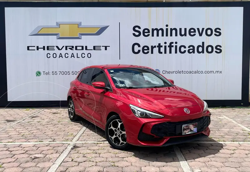 Foto MG MG3 Excite Aut usado (2025) color Rojo financiado en mensualidades(enganche $114,918 mensualidades desde $7,657)