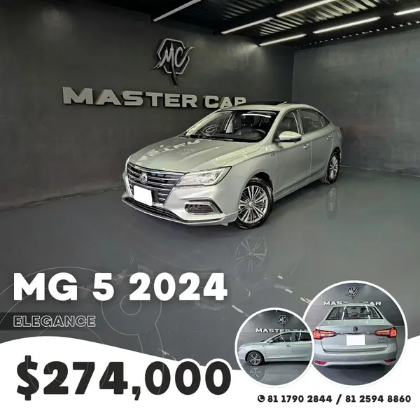 Foto MG MG5 Elegance Aut usado (2024) color plateado precio $274,000