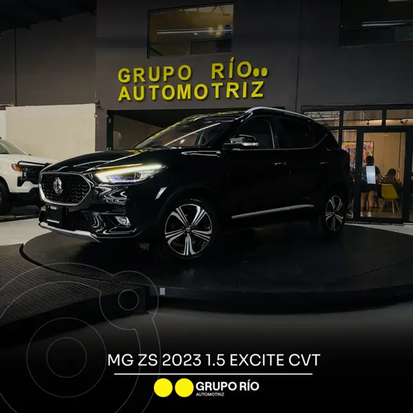 Foto MG ZS Excite Aut usado (2023) color Negro financiado en mensualidades(enganche $31,728 mensualidades desde $6,689)
