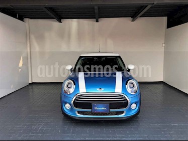 MINI Cooper 3p Pepper L3/1.5/T Aut usado (2017) color Azul precio $329,000