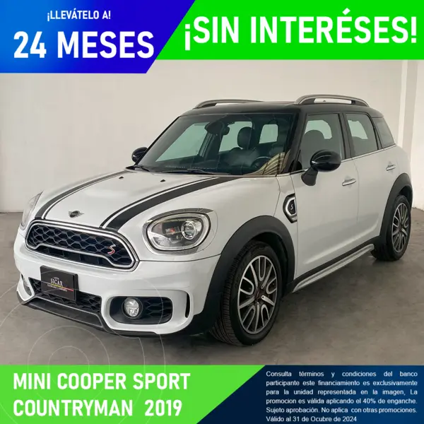 Foto MINI Cooper Chili Conected Edition usado (2019) color Blanco financiado en mensualidades(enganche $104,544 mensualidades desde $8,060)