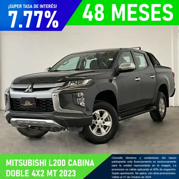 Foto Mitsubishi L200 GLX 4x2 usado (2023) color Negro precio $439,000