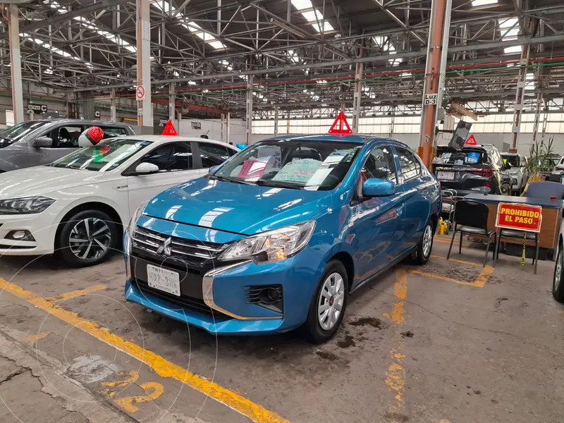 Foto Mitsubishi Mirage G4 GLX Aut usado (2022) color Azul financiado en mensualidades(enganche $53,000 mensualidades desde $4,800)
