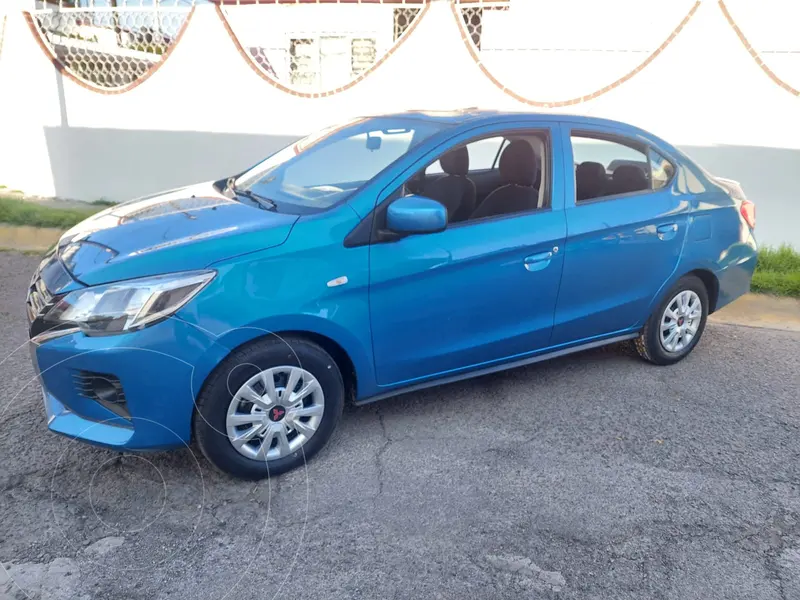 Foto Mitsubishi Mirage G4 GLX usado (2022) color Azul financiado en mensualidades(enganche $50,000 mensualidades desde $5,700)