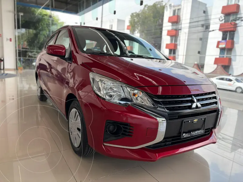 Foto Mitsubishi Mirage GLX CVT usado (2023) color Rojo financiado en mensualidades(enganche $69,336 mensualidades desde $4,620)