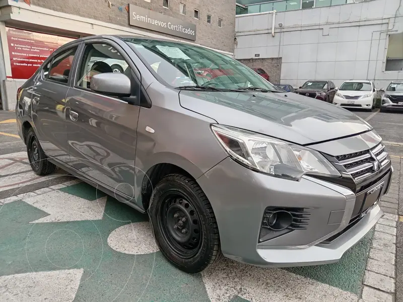 Foto Mitsubishi Mirage GLX CVT usado (2023) color Gris financiado en mensualidades(enganche $80,256 mensualidades desde $3,377)