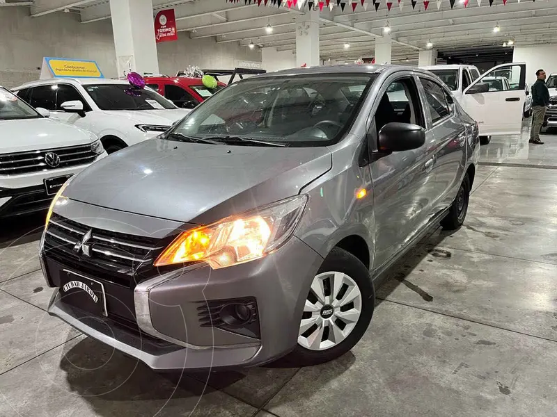 Foto Mitsubishi Mirage GLX CVT usado (2022) color Gris financiado en mensualidades(enganche $61,312 mensualidades desde $4,690)