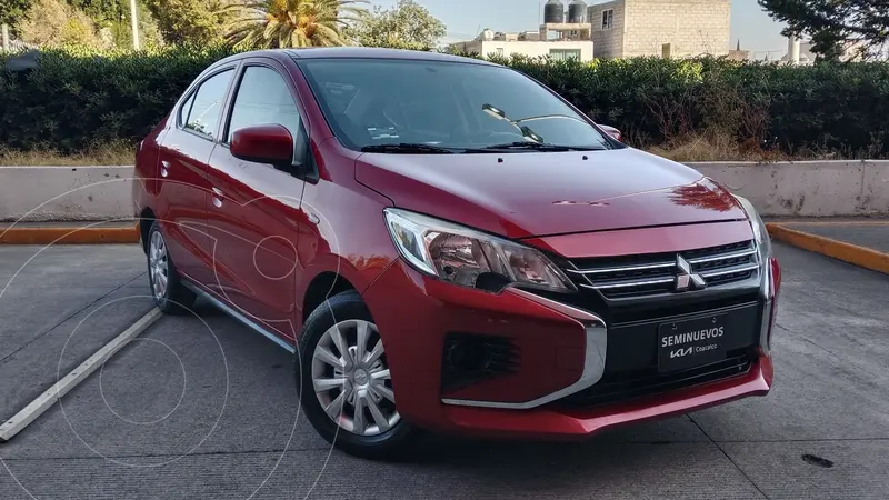 Foto Mitsubishi Mirage GLX CVT usado (2023) color Rojo financiado en mensualidades(enganche $50,114 mensualidades desde $5,766)