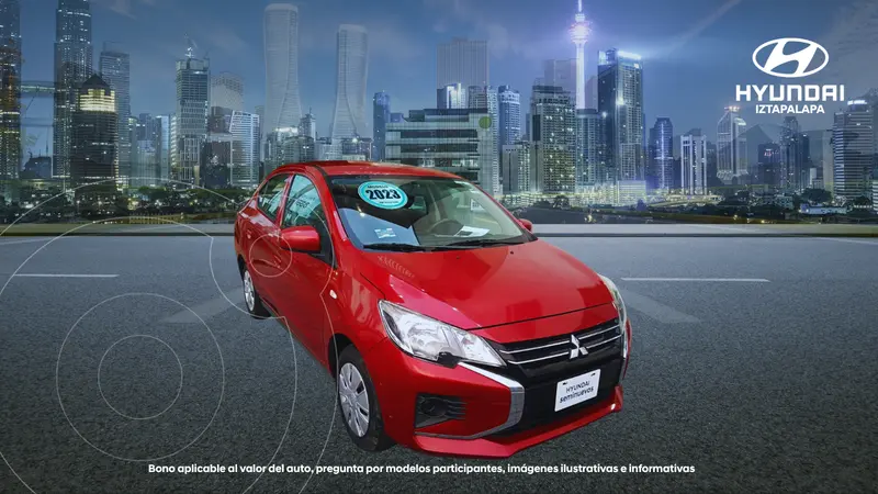 Foto Mitsubishi Mirage GLX CVT usado (2023) color Rojo precio $204,900