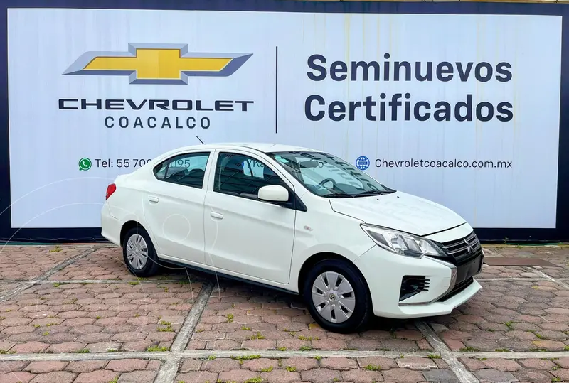 Foto Mitsubishi Mirage GLX CVT usado (2023) color Blanco financiado en mensualidades(enganche $64,168 mensualidades desde $4,275)