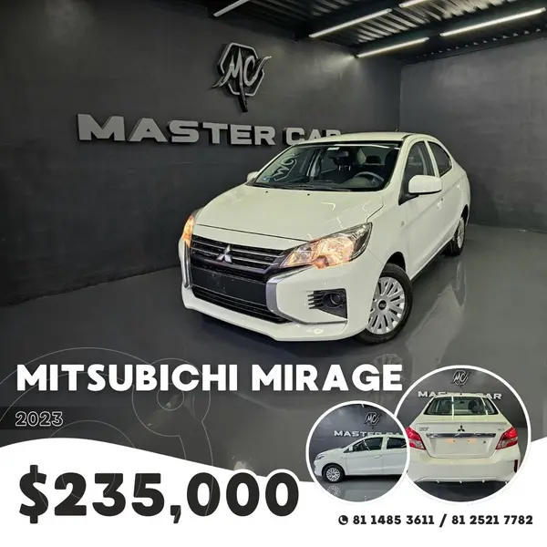 Foto Mitsubishi Mirage GLS usado (2023) color Blanco precio $235,000