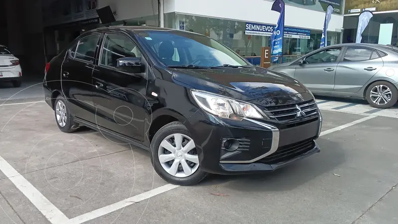 Foto Mitsubishi Mirage GLX CVT usado (2023) color Negro financiado en mensualidades(enganche $88,992 mensualidades desde $3,744)