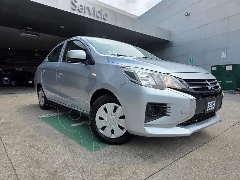 Foto Mitsubishi Mirage GLX CVT usado (2023) color plateado financiado en mensualidades(enganche $49,020 mensualidades desde $5,640)
