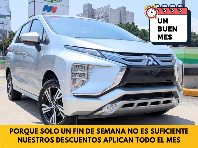 Foto Mitsubishi Xpander 1.5L usado (2022) color plateado financiado en mensualidades(enganche $112,776 mensualidades desde $4,845)