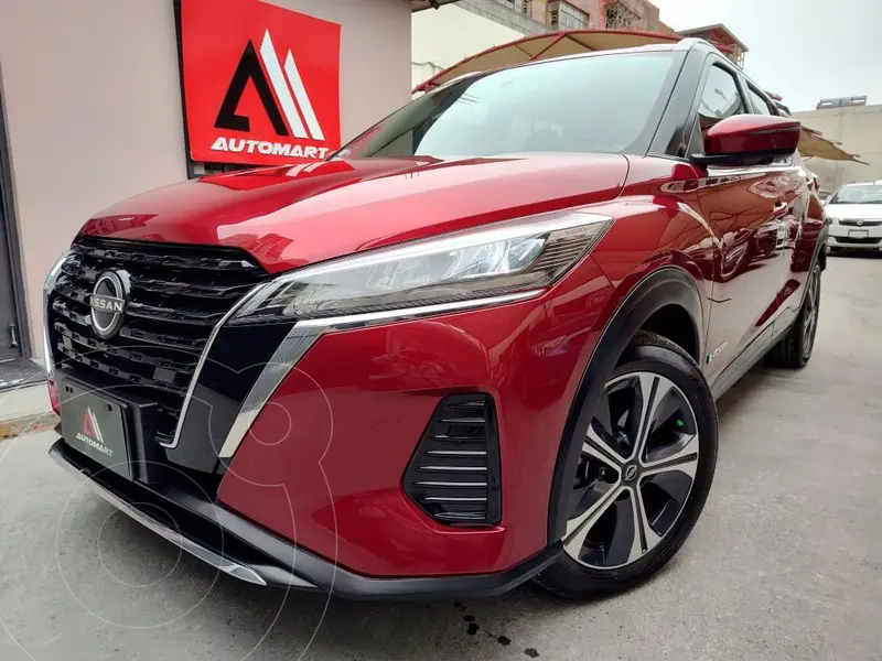 Foto Nissan Kicks E-Power Advance usado (2023) color Rojo Alfa financiado en mensualidades(enganche $85,800 mensualidades desde $10,920)