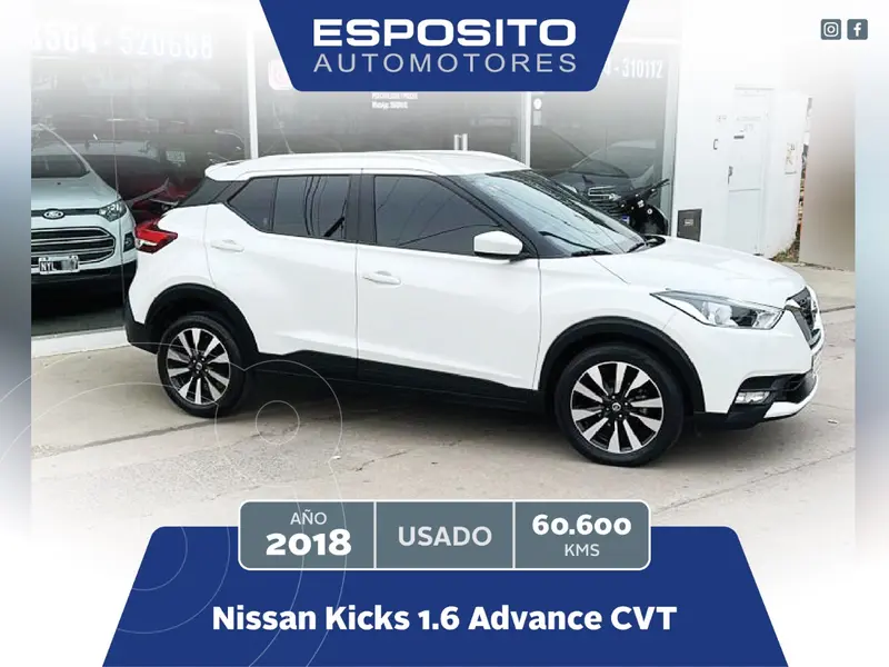 2018 Nissan Kicks KICKS 1.6 ADVANCE CVT