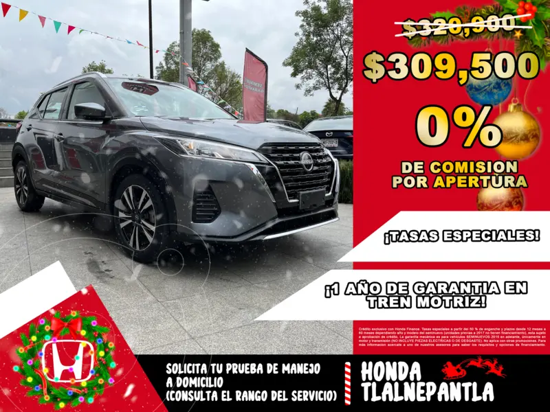 Foto Nissan Kicks Advance usado (2023) color Gris Oscuro financiado en mensualidades(enganche $129,287 mensualidades desde $5,440)