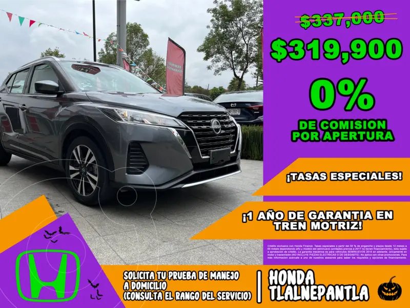 Foto Nissan Kicks Advance usado (2023) color Gris Oscuro financiado en mensualidades(enganche $133,718 mensualidades desde $5,626)