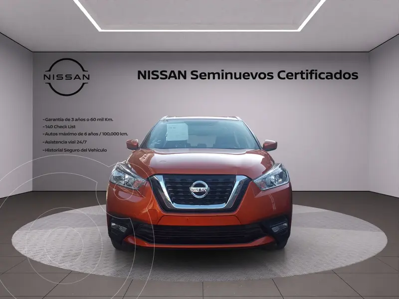 Foto Nissan Kicks Advance Aut usado (2020) color Naranja financiado en mensualidades(enganche $101,945 mensualidades desde $4,865)
