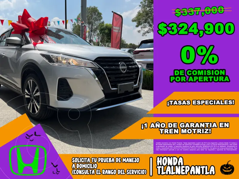 Foto Nissan Kicks Advance usado (2023) color plateado financiado en mensualidades(enganche $135,808 mensualidades desde $5,714)