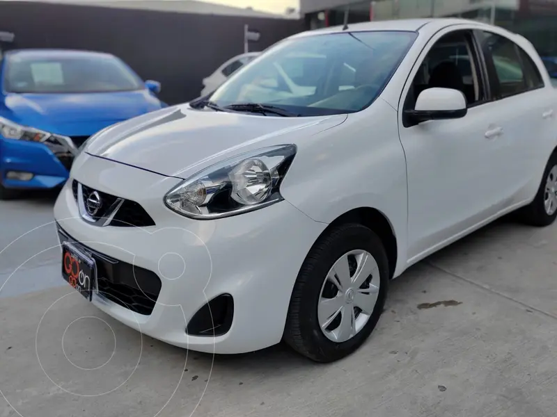 Foto Nissan March Sense usado (2018) color Blanco financiado en mensualidades(enganche $58,588 mensualidades desde $4,480)