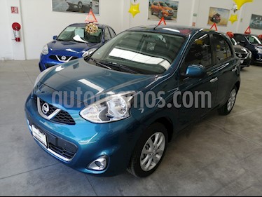 Nissan March Advance usado (2018) color Azul Electrico precio $180,000