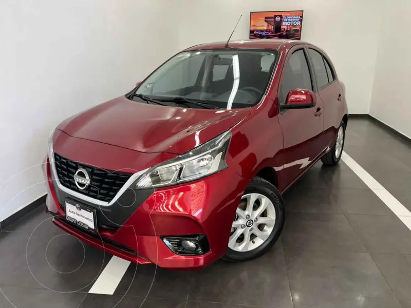 Foto Nissan March Advance usado (2024) color Rojo financiado en mensualidades(enganche $59,400 mensualidades desde $5,860)