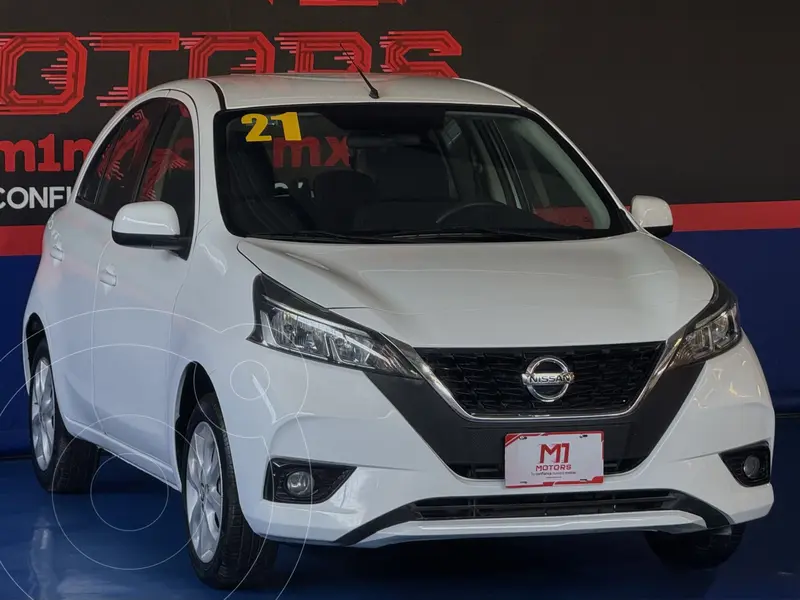 Foto Nissan March Advance Aut usado (2021) color Blanco financiado en mensualidades(enganche $41,980)