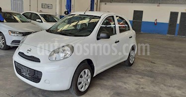 Nissan March 5p Active L4/1.6 Man A/A usado (2019) color Blanco precio $129,900