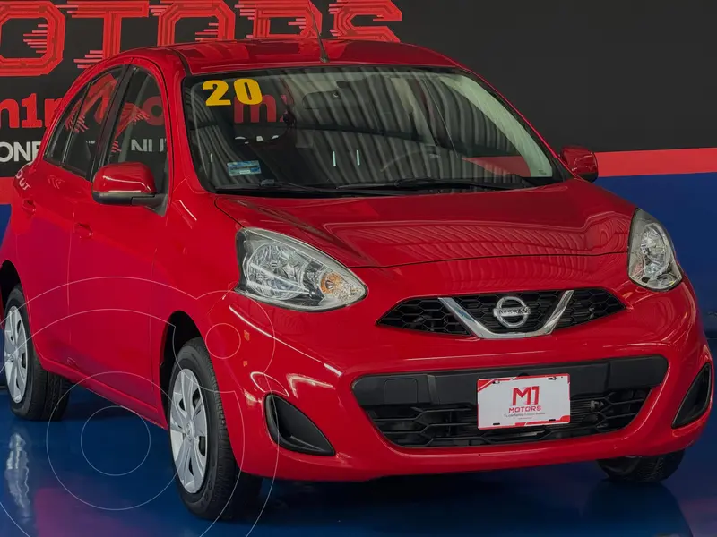 Foto Nissan March Sense Aut usado (2020) color Rojo financiado en mensualidades(enganche $41,400)