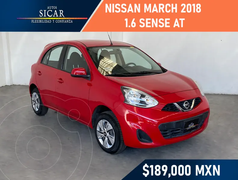 Foto Nissan March Sense Aut usado (2018) color Rojo precio $189,000