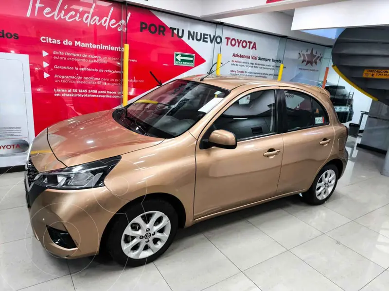 Foto Nissan March Advance Aut usado (2021) color Beige financiado en mensualidades(enganche $49,500 mensualidades desde $4,883)