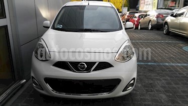 Nissan March 5P ADVANCE L4/1.6 MAN usado (2018) color Blanco precio $175,000